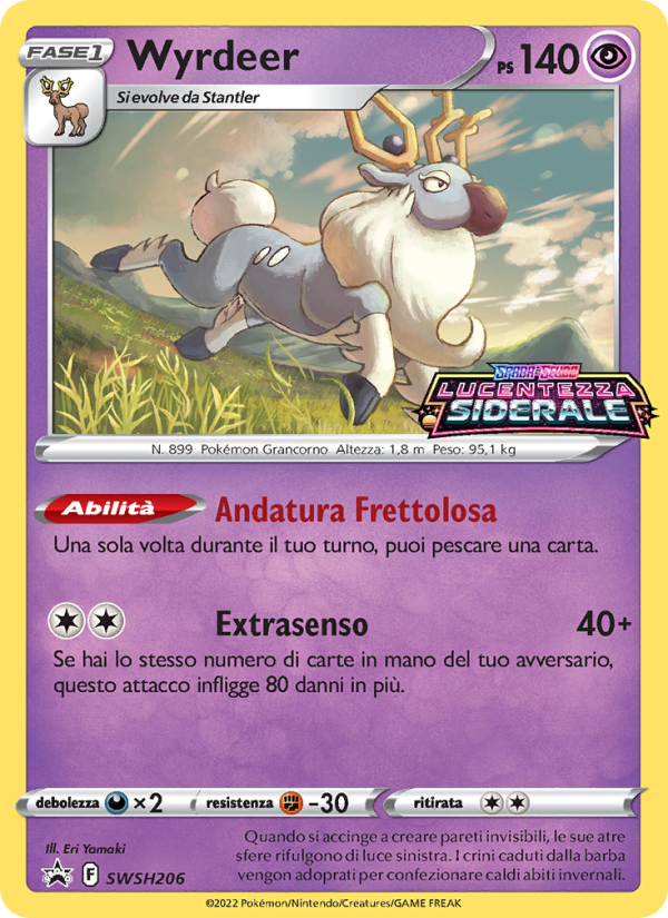 Wyrdeer SWSH206 — SPSC Promo (Italian Pokémon TCG card)