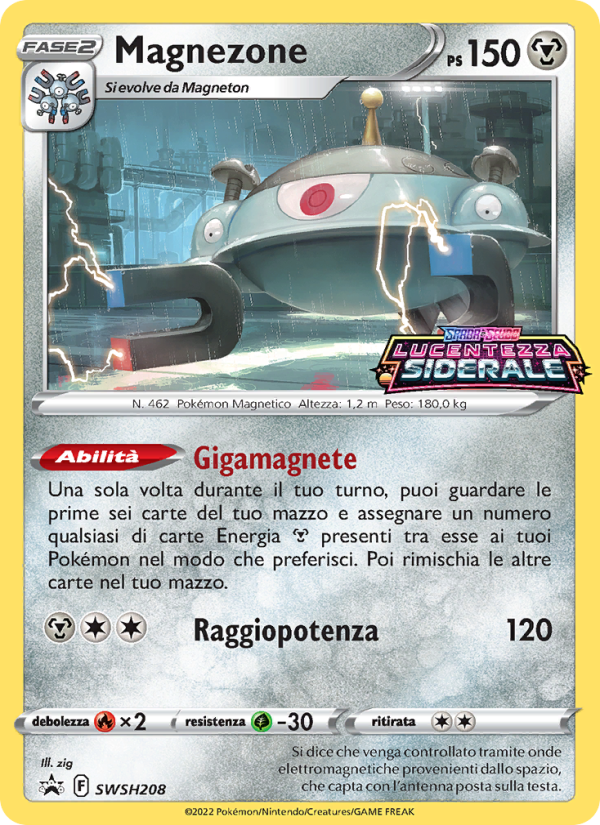 Magnezone SWSH208 — SPSC Promo (Italian Pokémon TCG card)