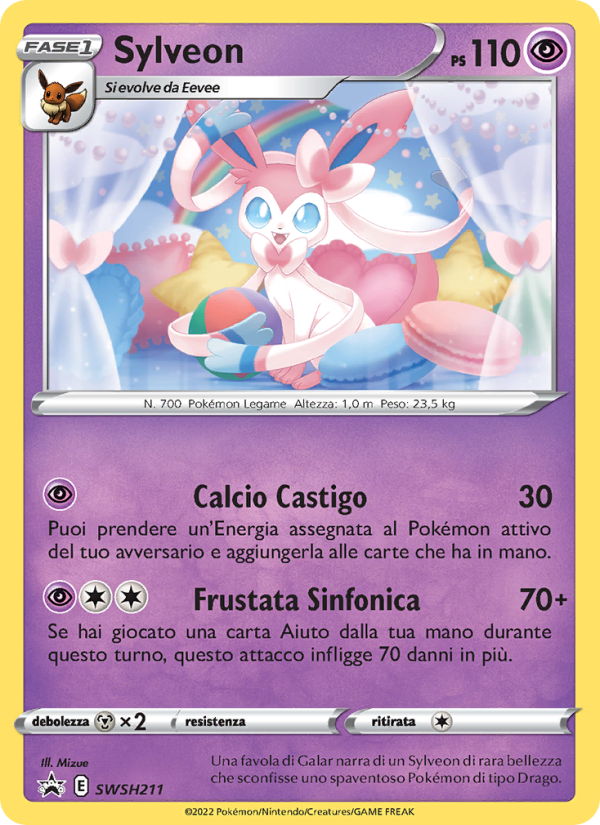 Sylveon SWSH211 — SPSC Promo (Italian Pokémon TCG card)