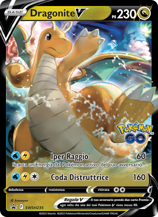 Dragonite V SWSH235 — SPSC Promo (Italian Pokémon TCG card)