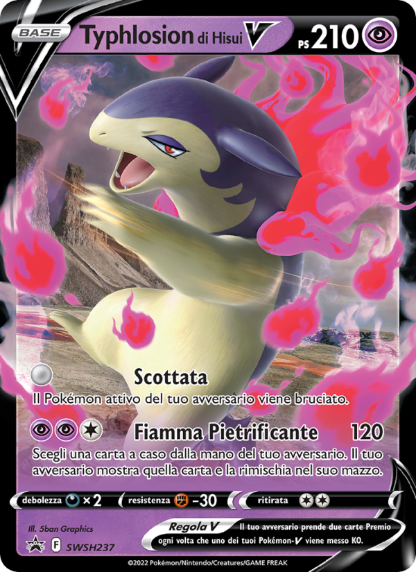Typhlosion di Hisui V SWSH237 — SPSC Promo (Italian Pokémon TCG card)
