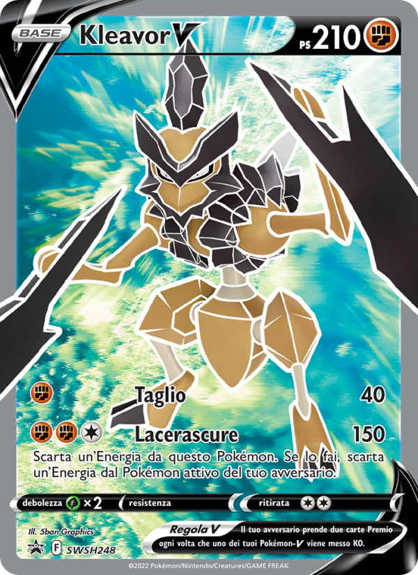 Kleavor V SWSH248 — SPSC Promo (Italian Pokémon TCG card)