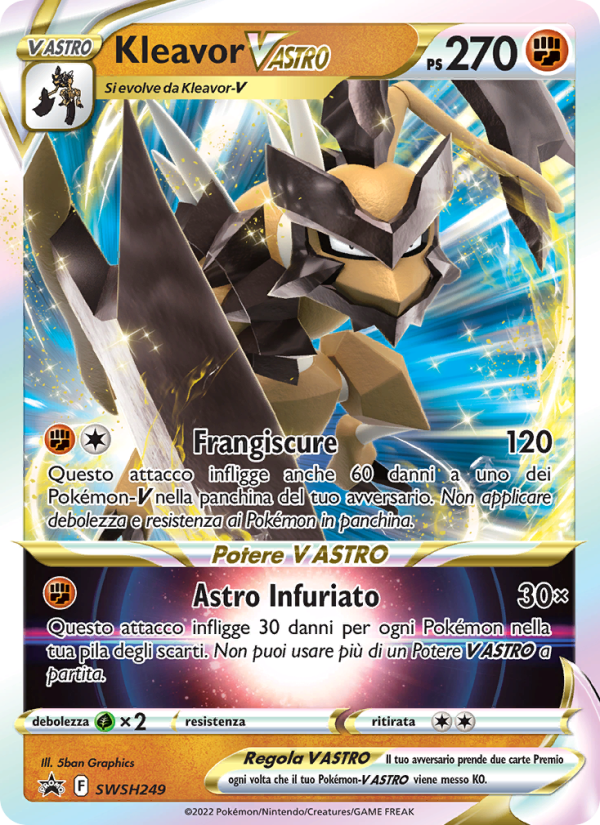 Kleavor V ASTRO SWSH249 — SPSC Promo (Italian Pokémon TCG card)