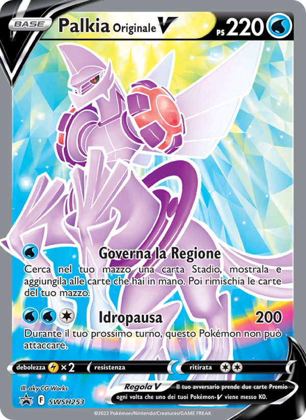 Palkia Originale V SWSH253 — Sword & Shield Promos (Italian Pokémon TCG card)