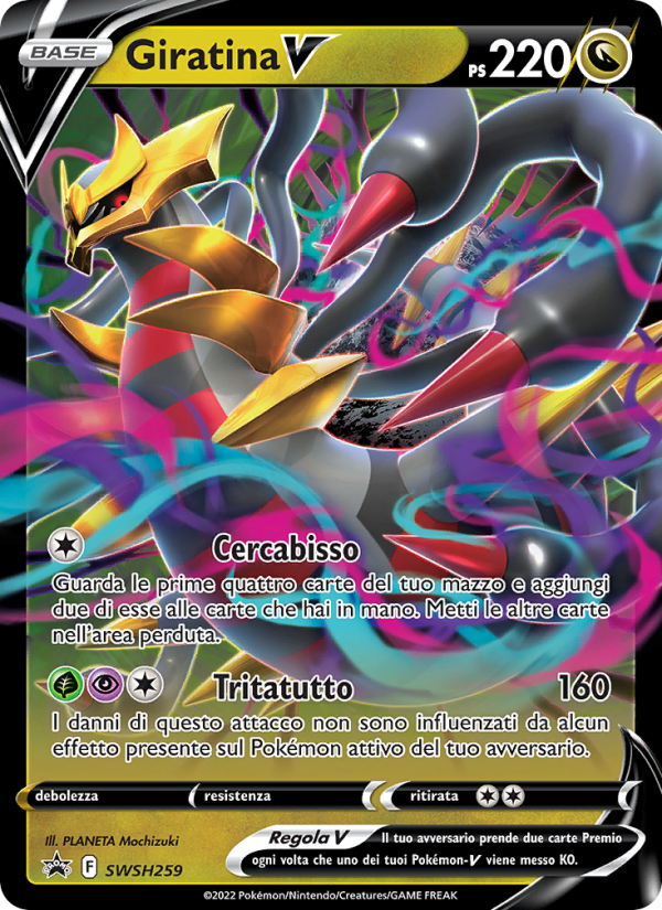 Giratina V SWSH259 — SPSC Promo (Italian Pokémon TCG card)
