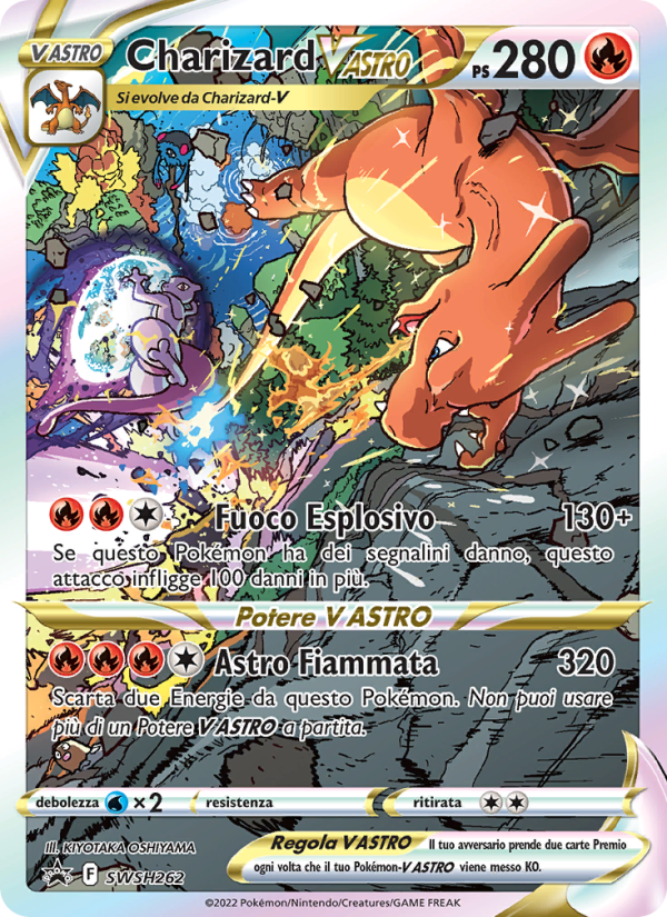 Charizard V ASTRO SWSH262 — SPSC Promo (Italian Pokémon TCG card)