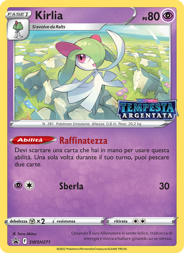Kirlia SWSH271 — SPSC Promo (Italian Pokémon TCG card)