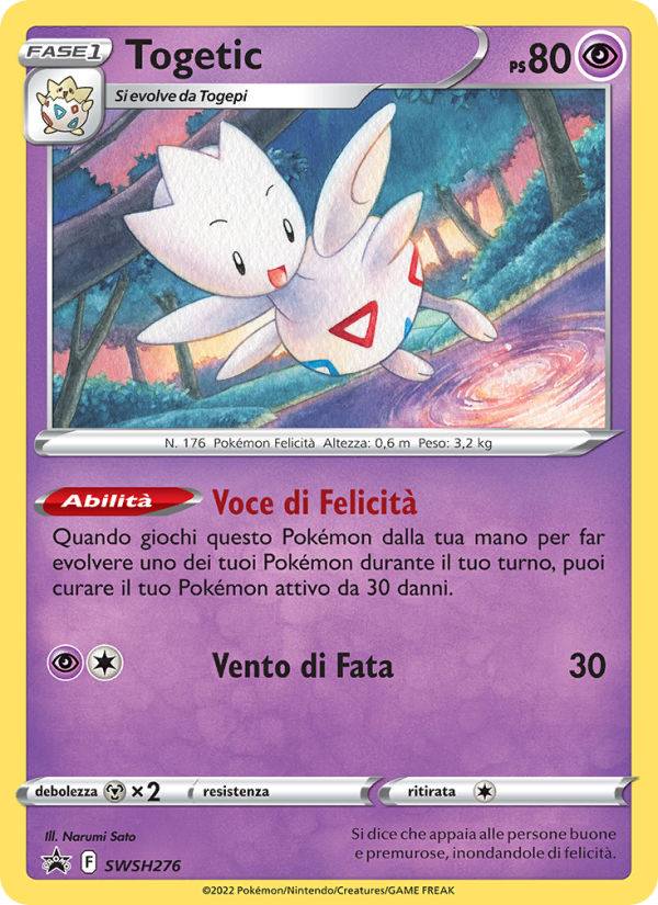 Togetic SWSH276 — SPSC Promo (Italian Pokémon TCG card)