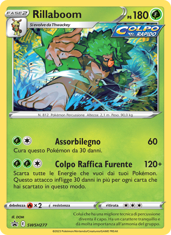 Rillaboom SWSH277 — SPSC Promo (Italian Pokémon TCG card)