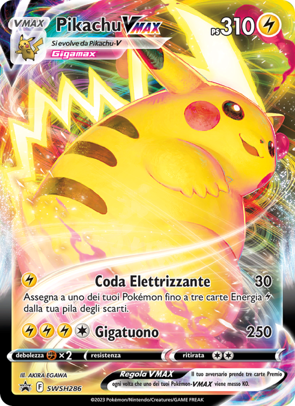 Pikachu VMAX SWSH286 — SPSC Promo (Italian Pokémon TCG card)