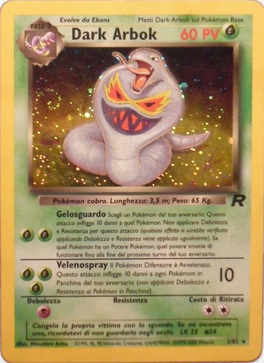 Dark Arbok 002 — Team Rocket (Italian Pokémon TCG card)