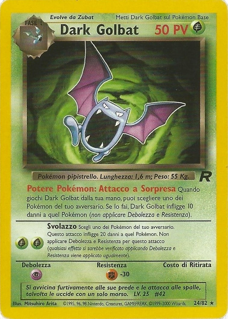 Dark Golbat 007 — Team Rocket (Italian Pokémon TCG card)