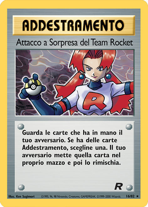 Attacco a Sorpresa del Team Rocket 016 — Team Rocket (Italian Pokémon TCG card)