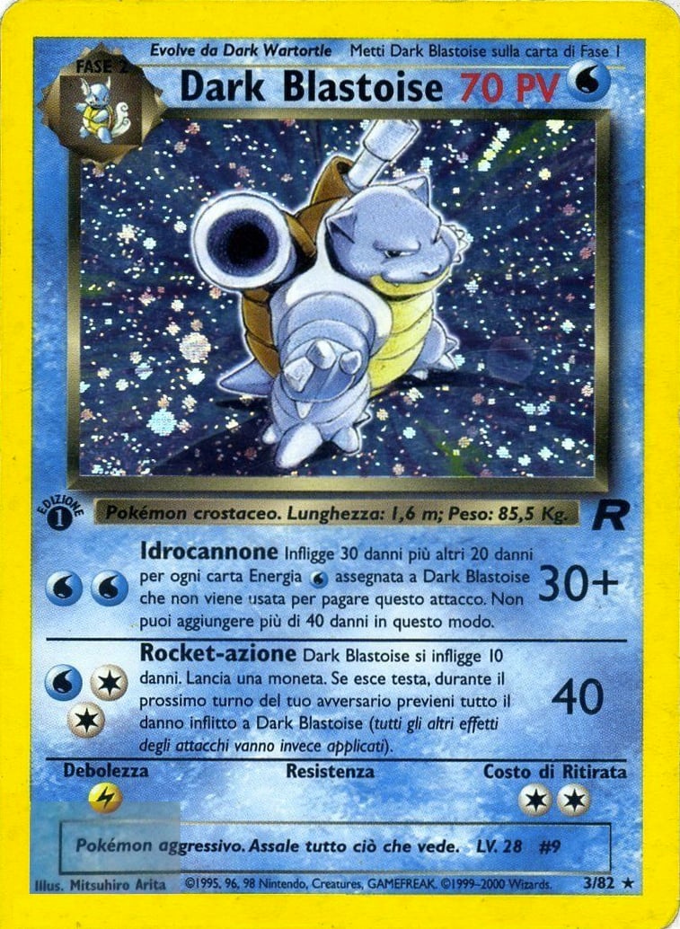 Dark Blastoise 020 — Team Rocket (Italian Pokémon TCG card)