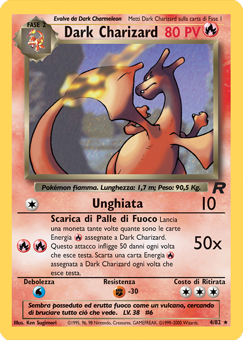 Dark Charizard 021 — Team Rocket (Italian Pokémon TCG card)