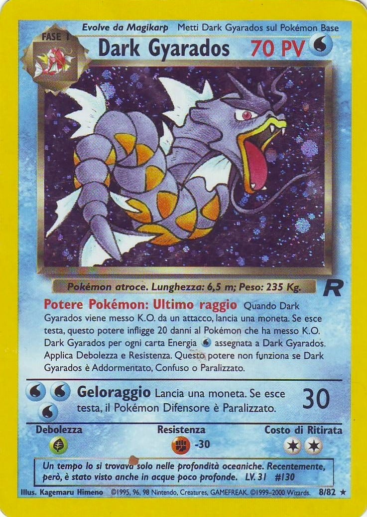 Dark Gyarados 025 — Team Rocket (Italian Pokémon TCG card)