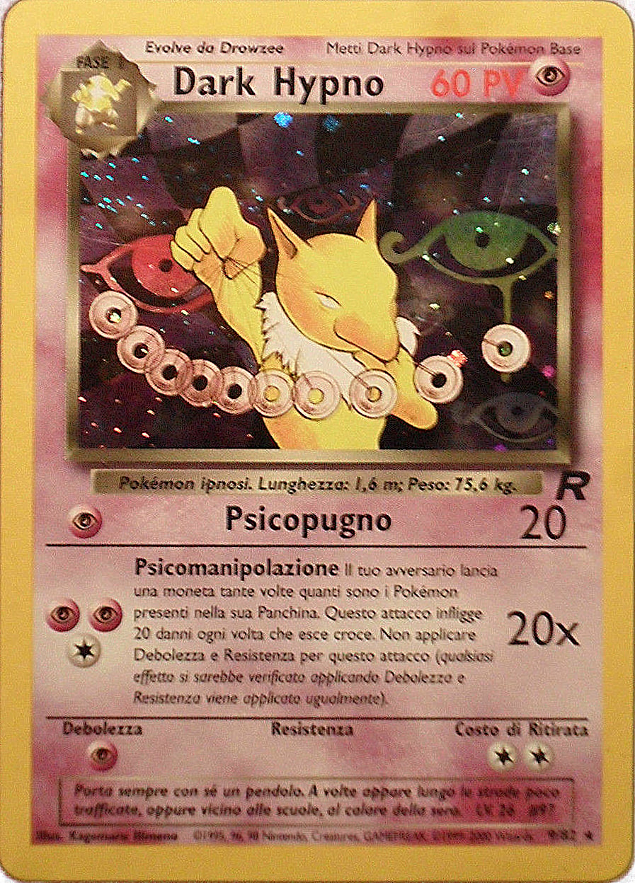 Dark Hypno 026 — Team Rocket (Italian Pokémon TCG card)