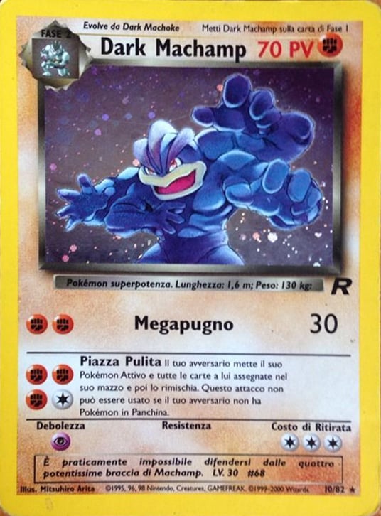 Dark Machamp 027 — Team Rocket (Italian Pokémon TCG card)