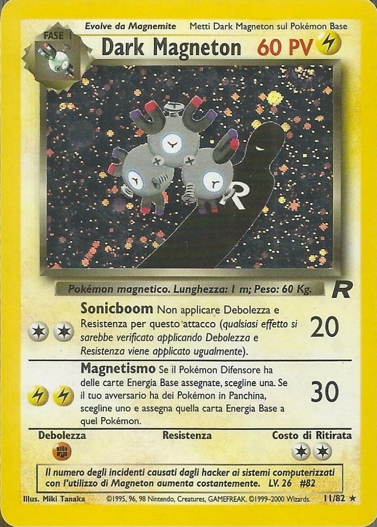 Dark Magneton 028 — Team Rocket (Italian Pokémon TCG card)