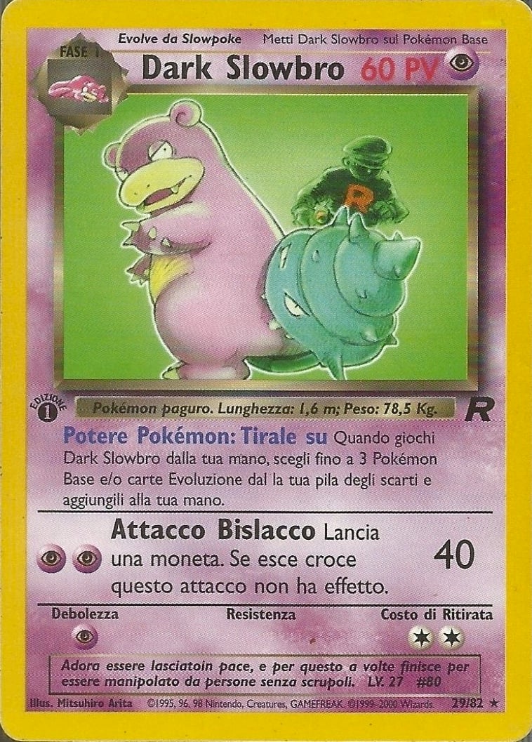 Dark Slowbro 029 — Team Rocket (Italian Pokémon TCG card)