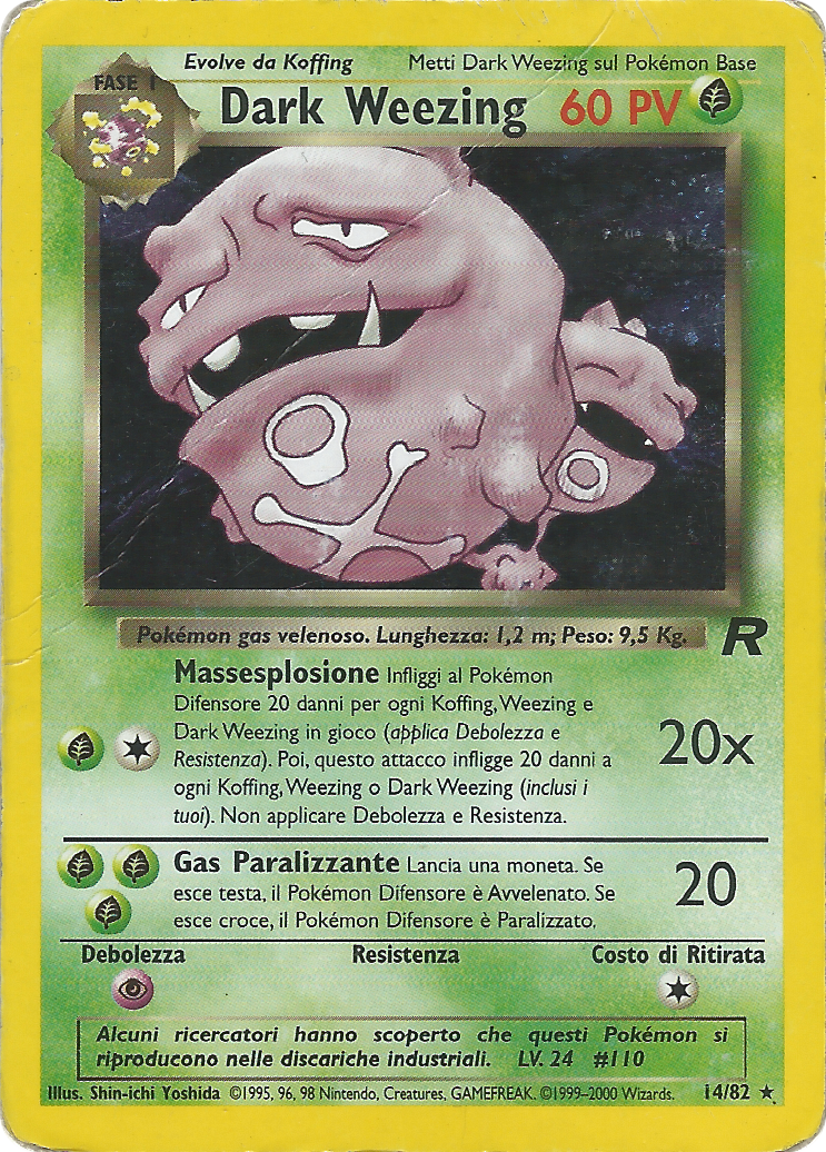 Dark Weezing 031 — Team Rocket (Italian Pokémon TCG card)