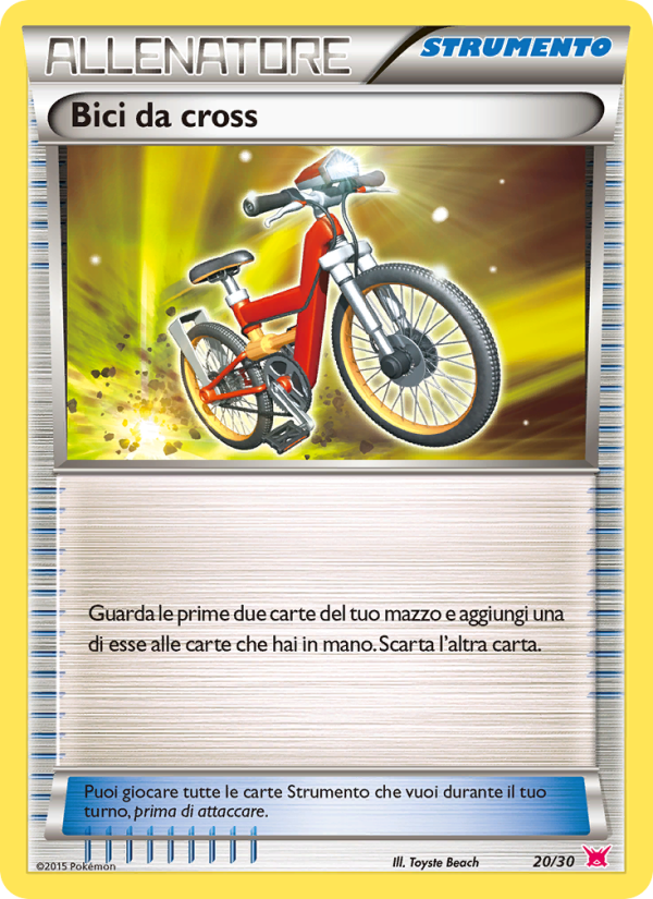 Bici da cross 020/30 — XY trainer Kit (Latias) (Italian Pokémon TCG card)