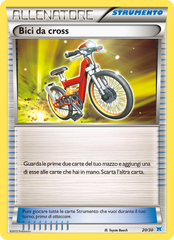 Bici da cross 020/30 — XY trainer Kit (Latios) (Italian Pokémon TCG card)