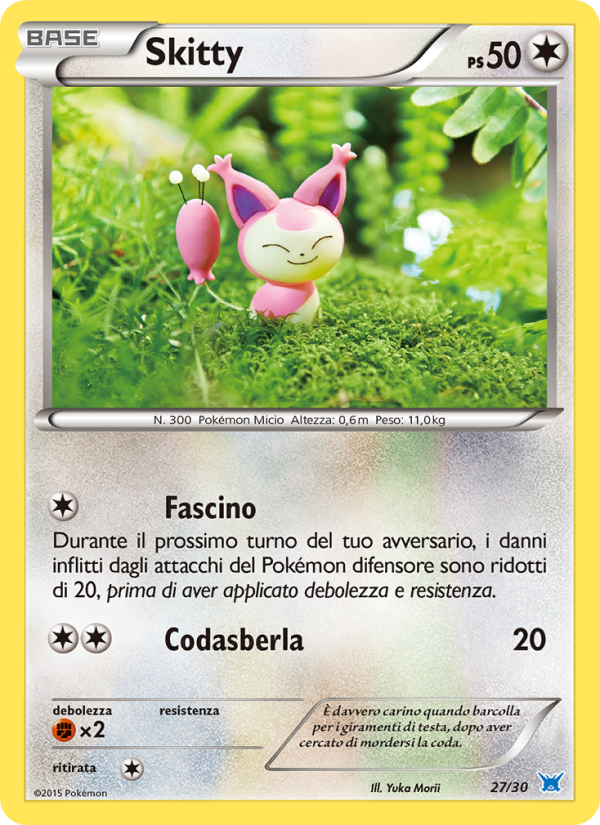 Skitty 027/30 — XY trainer Kit (Latios) (Italian Pokémon TCG card)