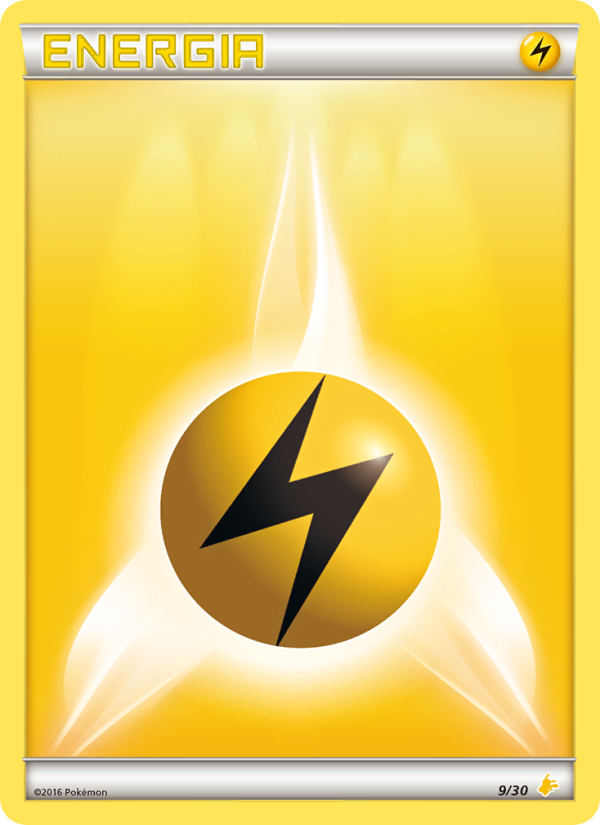 Energia Lampo 009/30 — XY trainer Kit (Pikachu Libre) (Italian Pokémon TCG card)
