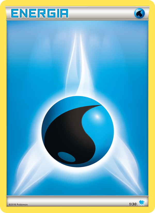 Energia Acqua 001/30 — XY trainer Kit (Suicune) (Italian Pokémon TCG card)