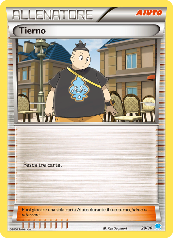 Tierno 029/30 — XY trainer Kit (Suicune) (Italian Pokémon TCG card)