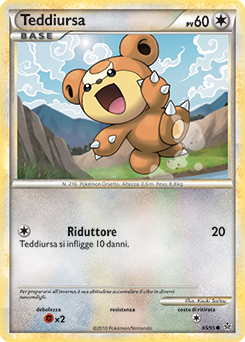 Teddiursa 065 — Forze Scatenate (Italian Pokémon TCG card)