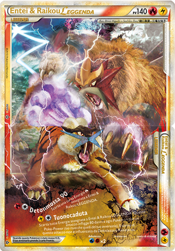 Entei & Raikou LEGGENDA 091 — Forze Scatenate (Italian Pokémon TCG card)