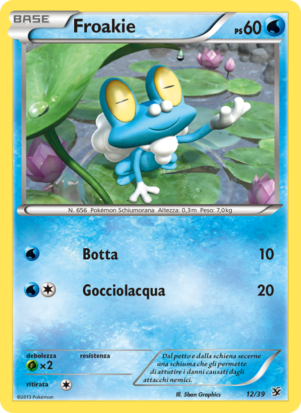 Froakie 012/39 — Benvenuti a Kalos (Italian Pokémon TCG card)