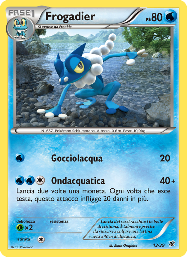 Frogadier 013/39 — Benvenuti a Kalos (Italian Pokémon TCG card)