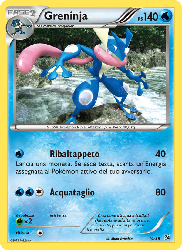 Greninja 014/39 — Benvenuti a Kalos (Italian Pokémon TCG card)