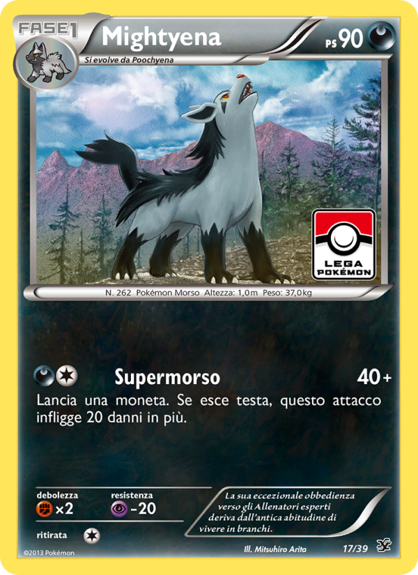 Mightyena 017/39 — Benvenuti a Kalos (Italian Pokémon TCG card)
