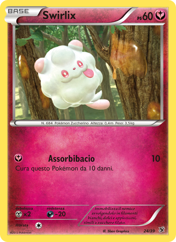 Swirlix 024/39 — Benvenuti a Kalos (Italian Pokémon TCG card)
