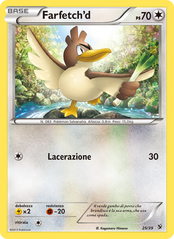 Farfetch'd 025/39 — Benvenuti a Kalos (Italian Pokémon TCG card)