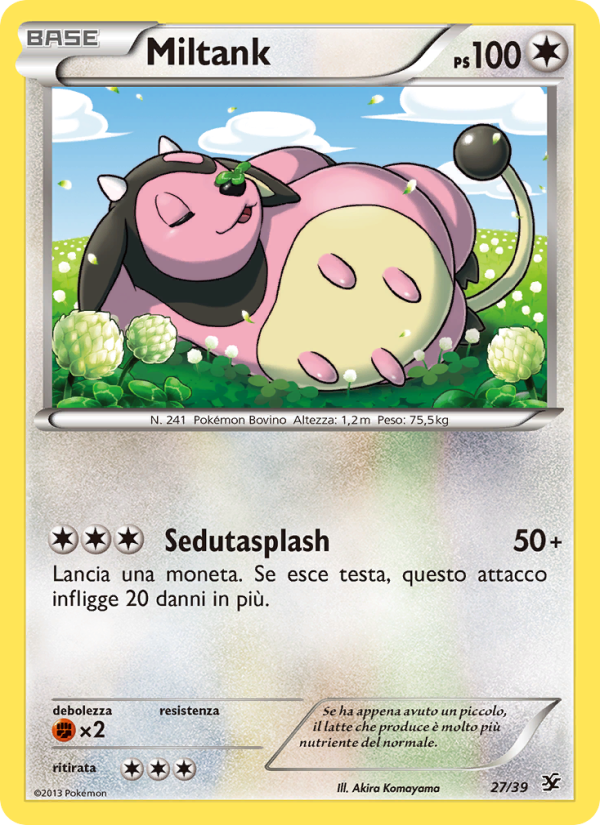 Miltank 027/39 — Benvenuti a Kalos (Italian Pokémon TCG card)