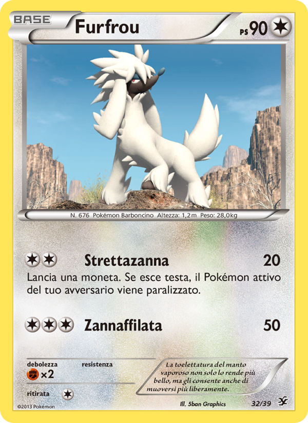 Furfrou 032/39 — Benvenuti a Kalos (Italian Pokémon TCG card)