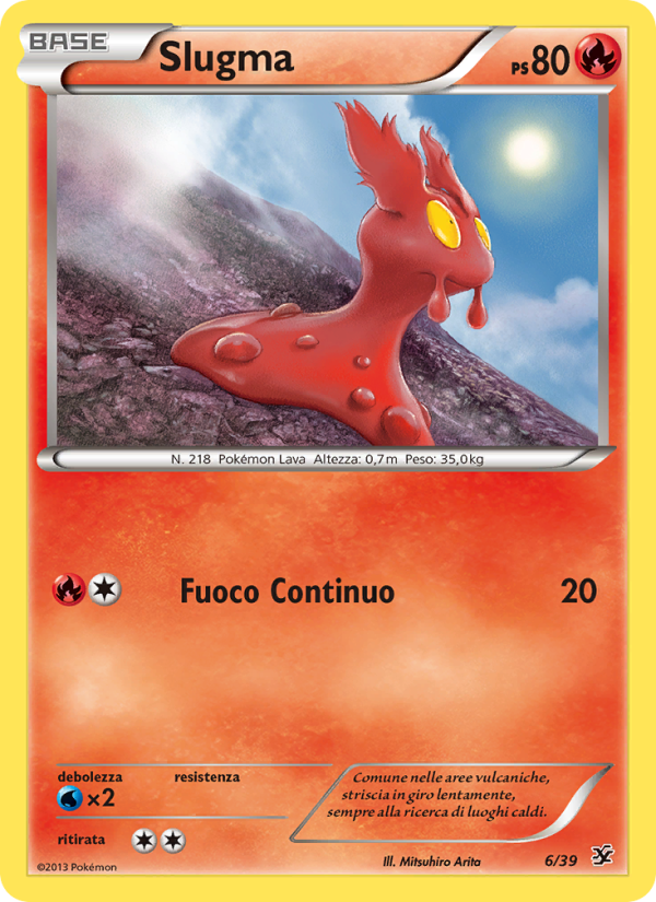 Slugma 006/39 — Benvenuti a Kalos (Italian Pokémon TCG card)