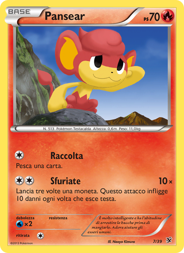 Pansear 007/39 — Benvenuti a Kalos (Italian Pokémon TCG card)
