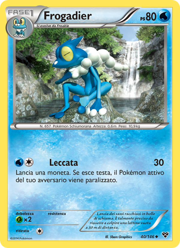 Frogadier 040/146 — XY (Italian Pokémon TCG card)