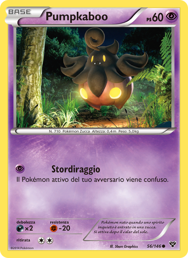 Pumpkaboo 056/146 — XY (Italian Pokémon TCG card)