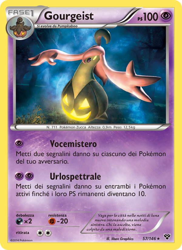 Gourgeist 057/146 — XY (Italian Pokémon TCG card)