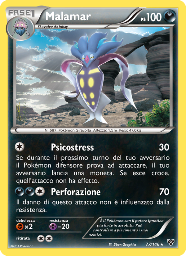 Malamar 077/146 — XY (Italian Pokémon TCG card)