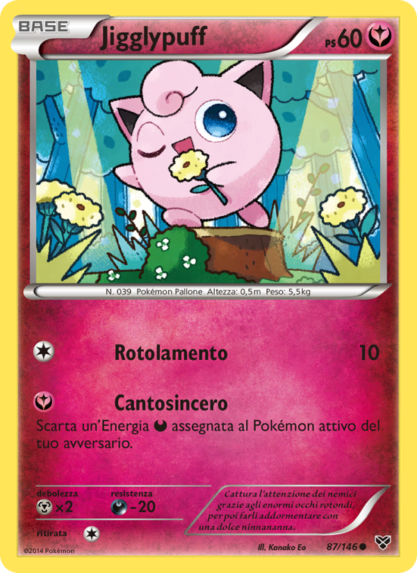 Jigglypuff 087/146 — XY (Italian Pokémon TCG card)
