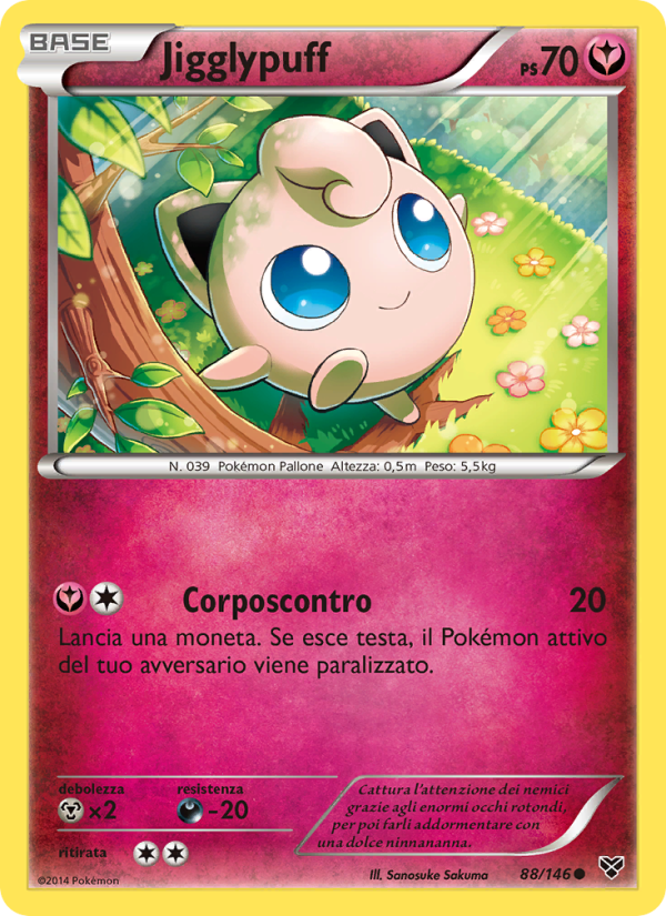 Jigglypuff 088/146 — XY (Italian Pokémon TCG card)