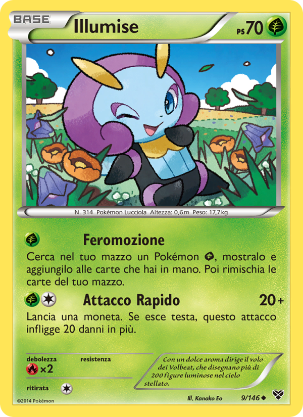 Illumise 009/146 — XY (Italian Pokémon TCG card)